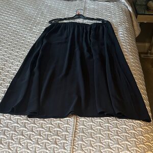 Eileen Fisher Classic Black Midi Skirt